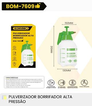 PULVERIZADOR BORRIFADOR ALTA PRESSÃO BOMVINK