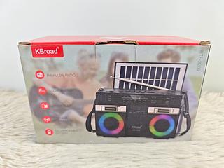 RADIO FM-AM SW SOLAR ENERGY USB WIRELESS KBROAD