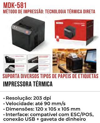 IMPRESSORA TERMICA SUPORTA DIVERSOS TIPOS DE PAPEIS DE ETIQUETAS TOMATE