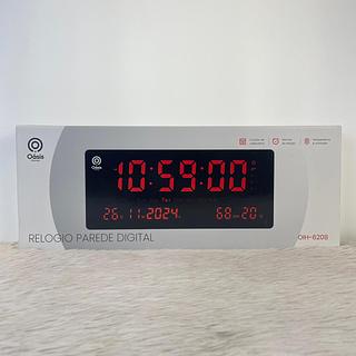 RELOGIO PAREDE DIGITAL OÀSIS MARKET