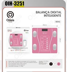 BALANÇA DIGITAL INTELIGENTE 180KG OASIS MARKET