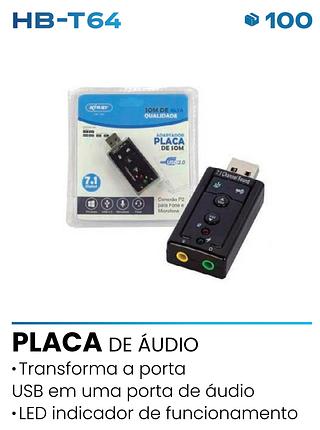 ADAPTADOR DE PLACA DE SOM PC KNUP