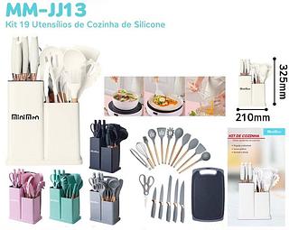 KIT DE COLHERES PARA COZINHA 19 PEÇAS MINIMEN