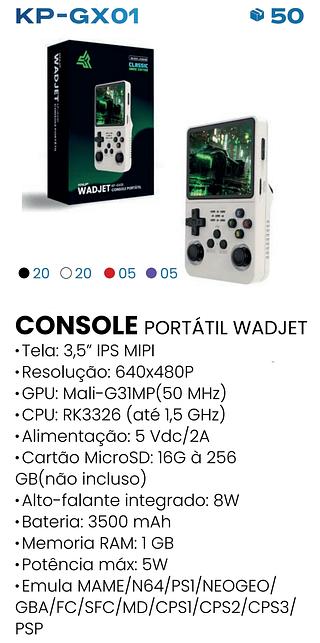 WADJET CONSOLE PORTATIL CLASSIC GAME EDITIAN 12000JOGOS KNUP
