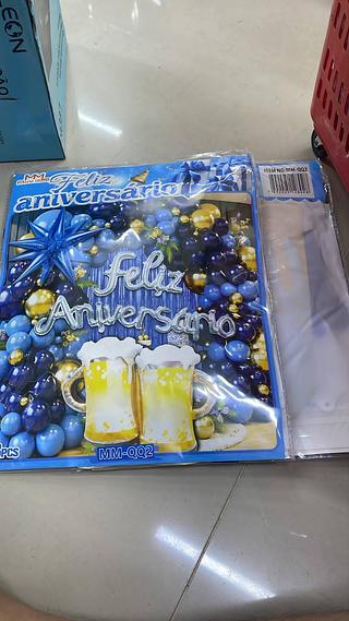 BALÕES FELIZ ANIVERSARIO 58PCS MINIMEN