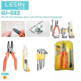 KIT DE FERRAMENTA COM 3 PEÇAS LEON