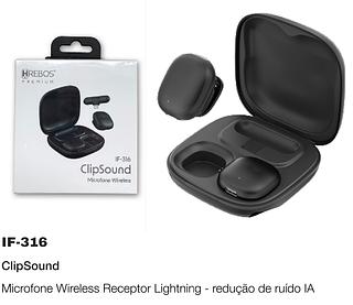 CLIPSOUND MICROFONE WIRELESS HREBOS PREMIUM