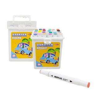 CANETA HOLOGRAFICA 24 COLORS TWIN-TIP ACRYLIC MARKER