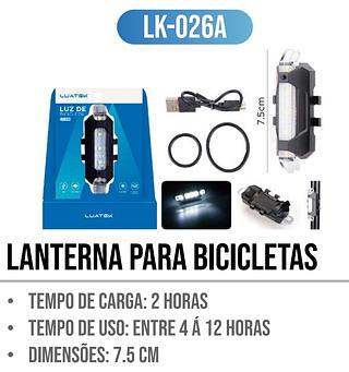 LUZ DE BICICLETA LUATEK