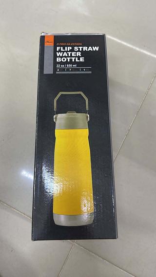 O FRIO DA ESTADA FLIP STRAW WATER BOTTLE 22OZ/650ML
