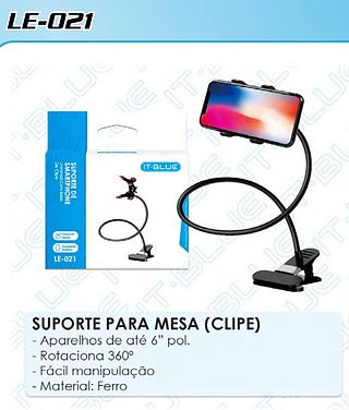 SUPORTE PARA CELULAR UNIVERSAL COM BASE CLIPE IT-BLUE