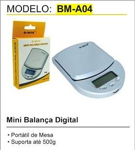 MINI BALANÇA DIGITAL 500G B-MAX