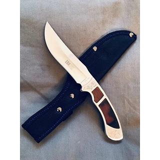 FACA PEQUENA MADEIRA PESCA CAMPING AÇO INOX SUPER AFIADA LUATEK (22.5CM)