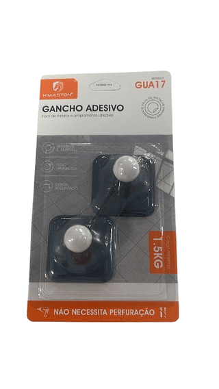GANCHO ADESIVO PARA CASA CARGA MAXIMA 1.5KG HMASTON
