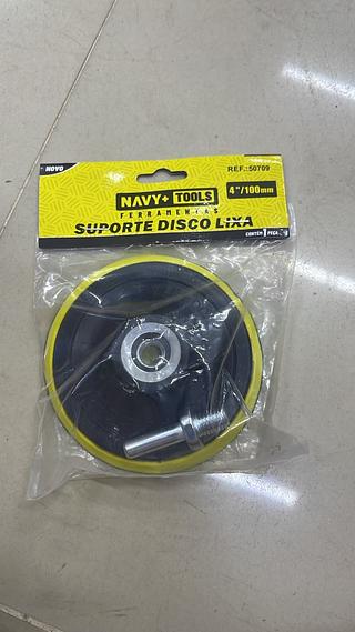 SUPORTE DISCO LIXA 4''/100MM NAVY+TOOLS
