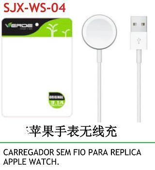 CABO DE DADOS USB PARA SMARTWATCH VERDE (7937289156698)