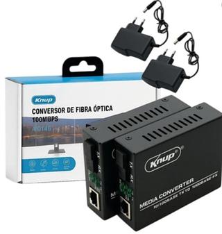 CONVERSOR DE FIBRA OPTICA 100MBPS KNUP