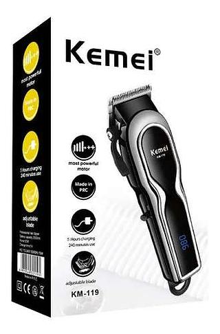 MAQUINA DE CORTAR CABELO PROFISSIONAL KEMEI