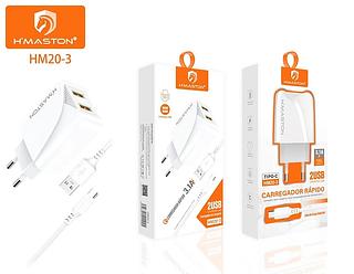 CARREGADOR TURBO TIPO-C 3.1A 2USB HAMSTON