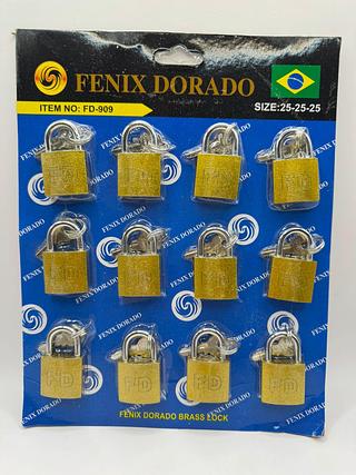CADEADO FENIX DORADO SIZE:25-25-25