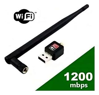 ADAPTADOR WI-FI USB 2.0 WIRELESS 802.IIN 1200MBPS 24GHZ