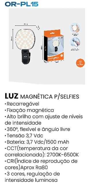 LUZ MAGNETICA PARA ''SELFIES'' OBERON