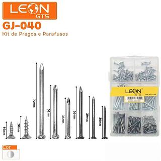 CONJUNTO SORTIDO DE PREGOS E ALFINETES BLACK AND DECKER LEON GTS