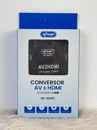CONVERSOR AV X HDMI QUALIDADE HD KNUP