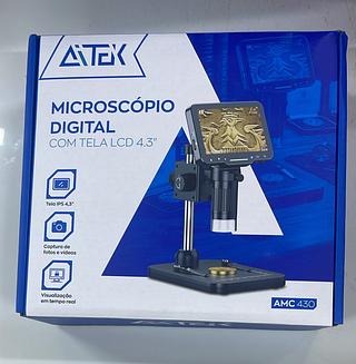 MICROSCÓPIO DIGITAL COM TELA LCD 4.3