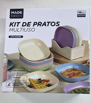 KIT DE PRATOS MULTIUSO 10PÇS MADE BASICS