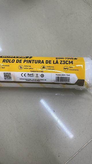 ROLO DE PINTURA DE LÃ 23CM BOMVINK