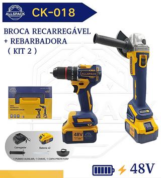 BROCA RECARREGAVEL REBARBADORA ANGULAR 48V ALLSPACK