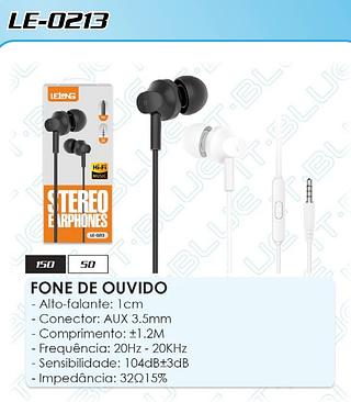 FONE DE OUVIDO HI-FI STEREO EARPHONES LELONG