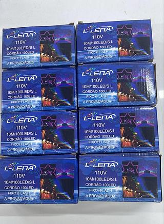 10M/100LED/SL CORDÃO 100LED FIXO+FLASH A PROVA D'ÁGUA L-LENA