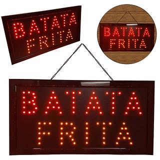 LETREIRO LUMINOSO BATATA FRITA LELONG