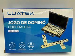 JOGO DE DOMINO COM MALETA 28 PEÇAS 50*10MM LUATEK