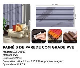 PAINÉIS DE PAREDE COM GRADE PVC MADE BASICS