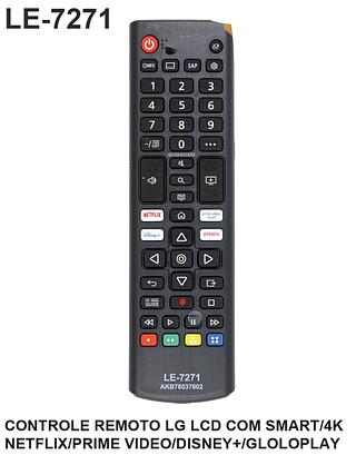 CONTROLE LG LCD COM SMART/4K/NETFLIX/PRIME VIDEO LEON/LELONG