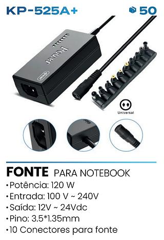 CARREGADOR PARA NOTEBOOK KNUP