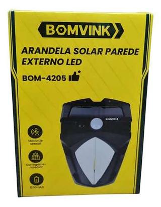 ARANDELA SOLAR PAREDE EXTERNO LED BOMVINK