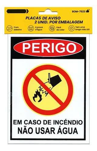 KIT 6 MODELOS PLACAS DE AVISO-2 UNID. POR EMBALAGEM BOMVINK