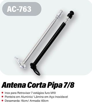 ANTENA CORTA PIPA 7/8(22MM) ATEC (7908338405586)