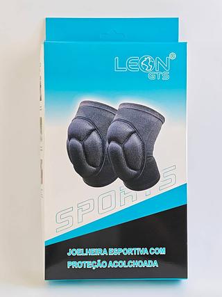 JOELHEIRA ESPORTIVA COM PROTEÇÃO ACOLCHOADA LEON GTS