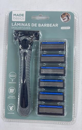 LÂMINAS DE BARBEAR DESCARTAVEIS MADE BASIC