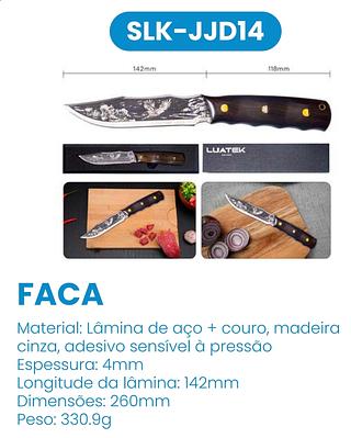 FACA LAMINA DE ACO+COURO,MADEIRA CINZA,ADESIVO SENSIVEL A PRESSAO LUATEK