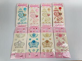 CARTELA DE ADESIVOS DECORATIVOS GEM DRILL RESIN PEARL