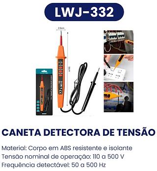 CANETA DETECTORA DE TENSAO 3EM1 LUATEK