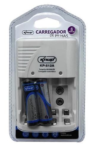 CARREGADOR DE PILHAS RECARREGAVEIS KNUP