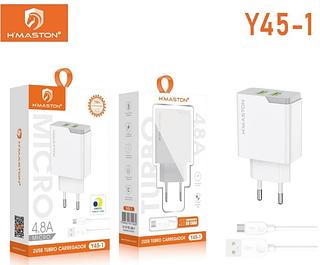 CARREGADOR TURBO 2USB 4.8A HMASTON