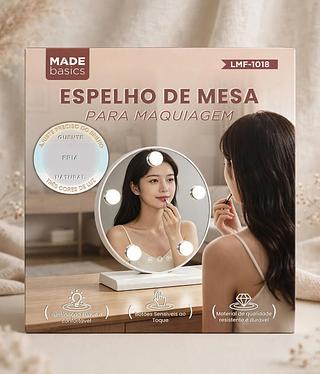 ESPELHO DE MESA PARA MAQUIAGEM MADE BASICS